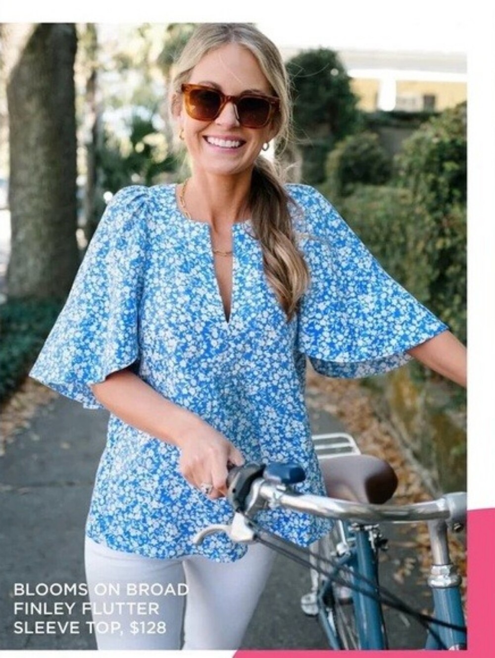 Tuckernuck x Cameran Eubanks Finley Flutter Sleeve Top Blooms On Broad XS